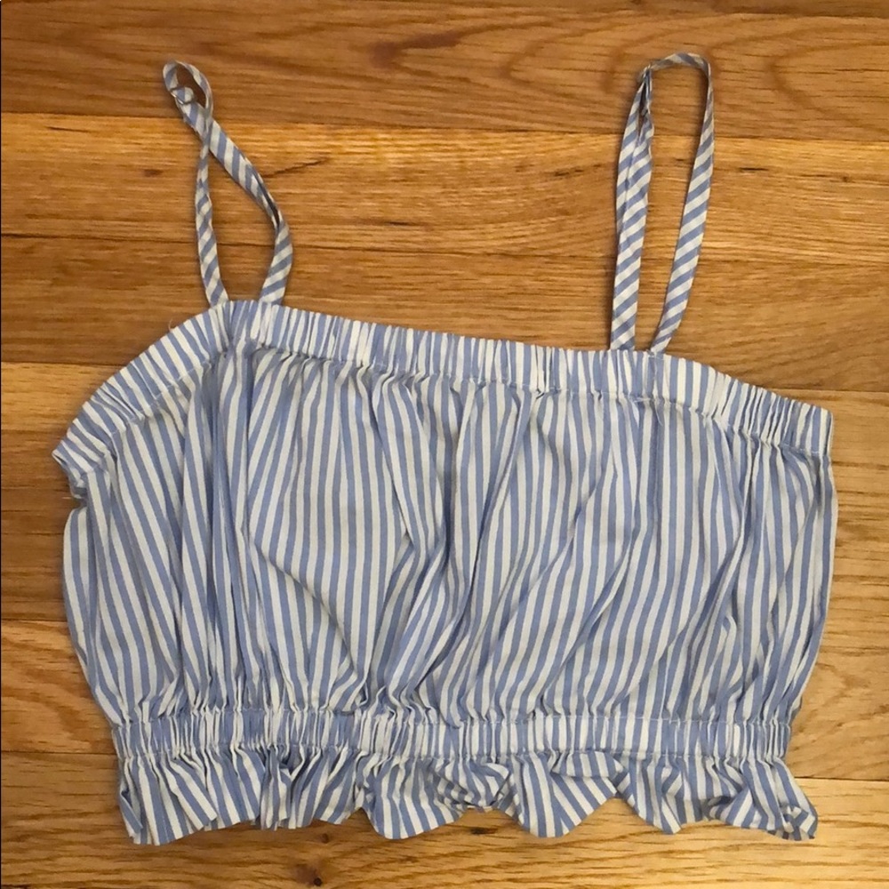 Forever 21 striped crop top